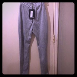 Grey Ring Zip Leggings